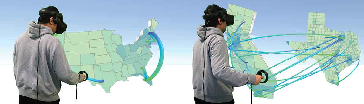 Embodied gesture interaction for immersive maps