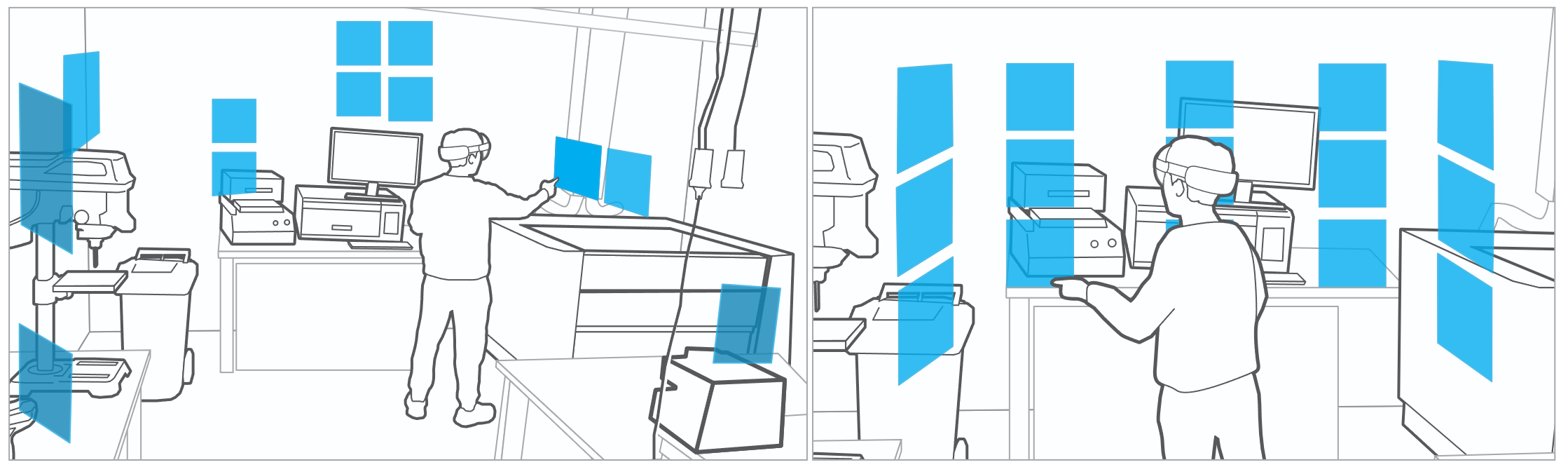 Landmark effect on spatial memory